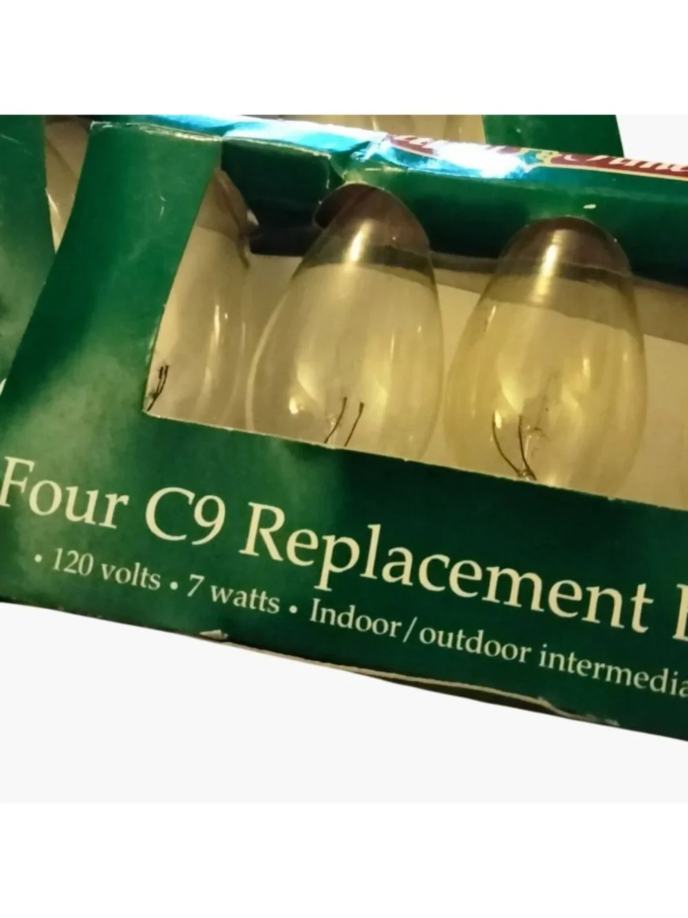 Four C9 Replacement Bulbs 7 Watts 120V Indoor Outdoor Lot 6